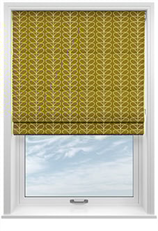 Orla Kiely Linear Stem, Seagrass - Twist&Fit Roman Blind